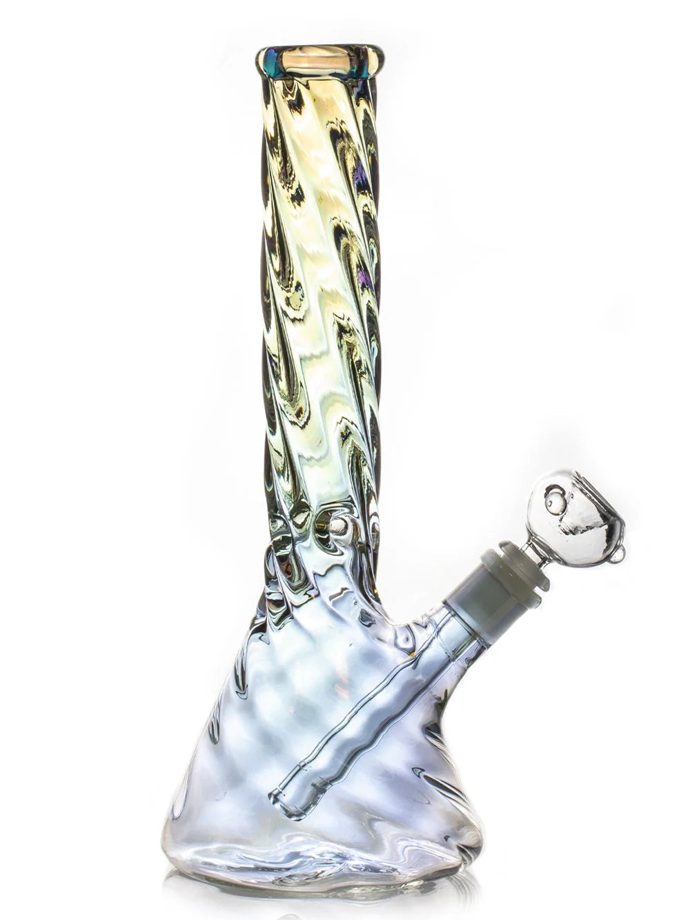 Hillside Glass 8 Iridescent Bubble Bong Glass Water Bongs Hillside Glass 8 Iridescent Bubble Bong Glass Water Bongs