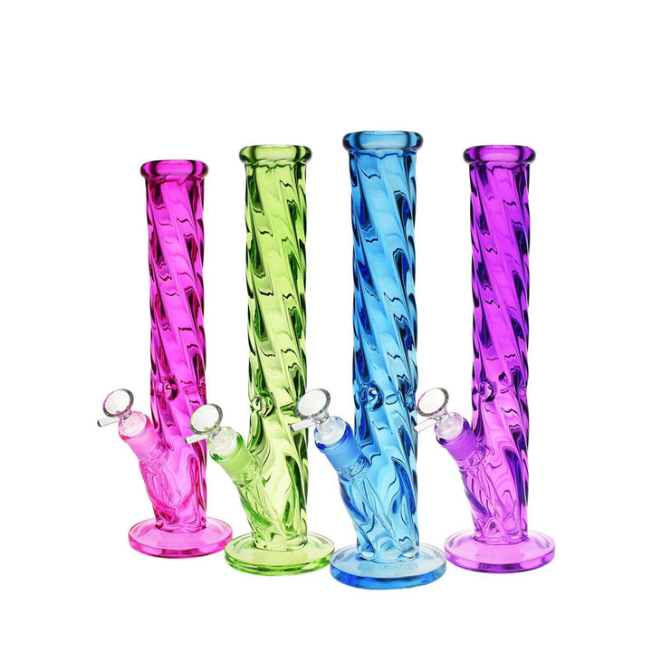 13.5” SLICK TWISTED TUBE BONG - Cloud Cat