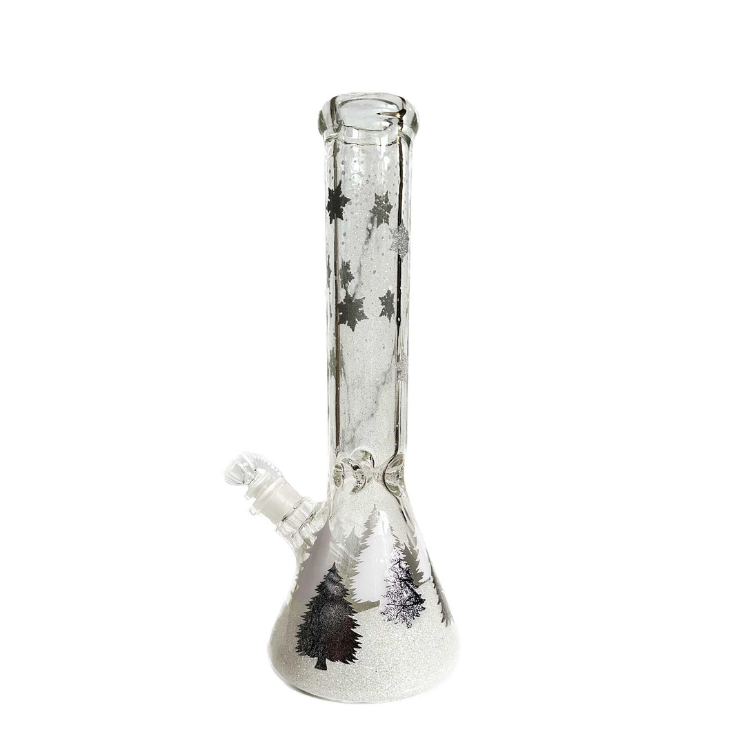 14" WINTER WONDERLAND BEAKER BONG - Cloud Cat