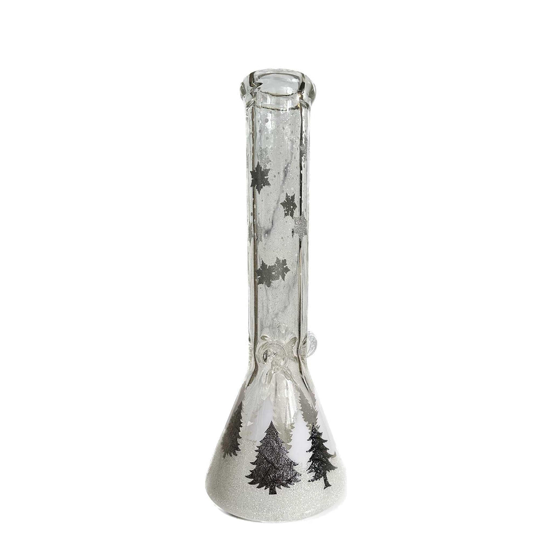 14" WINTER WONDERLAND BEAKER BONG - Cloud Cat