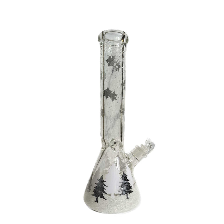 14" WINTER WONDERLAND BEAKER BONG - Cloud Cat
