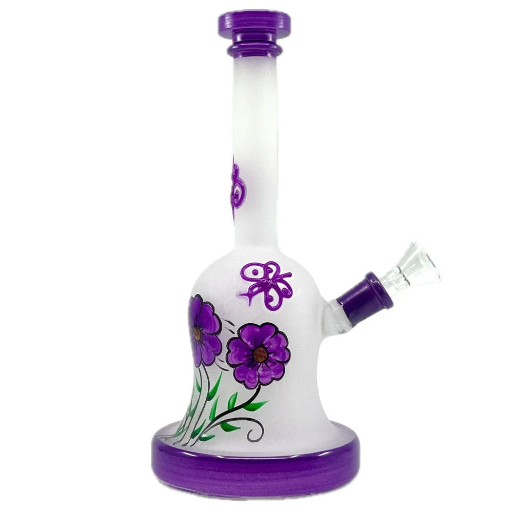 8" Frosted Blossom Bong