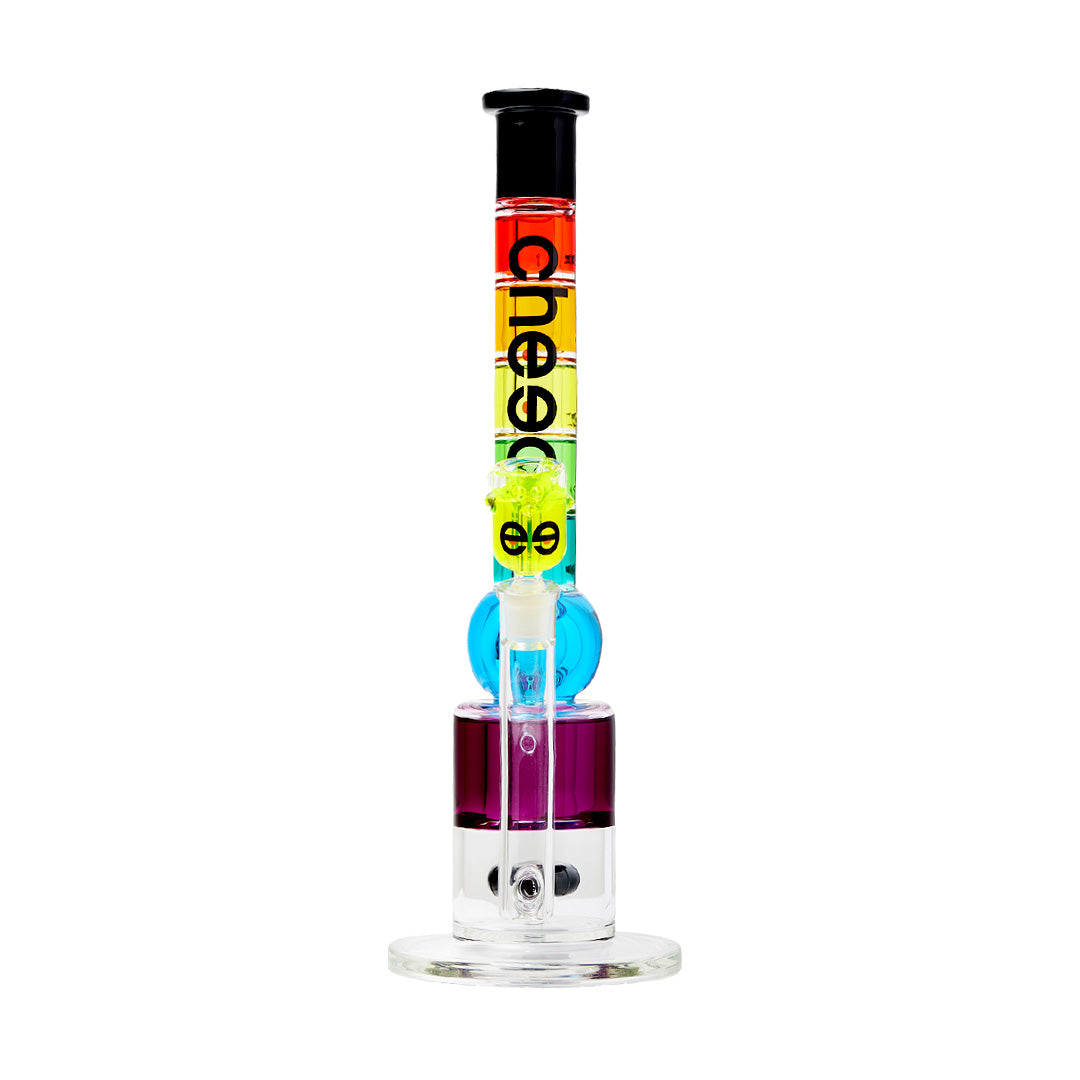 18" Rainbow Glycerin Straight Tube