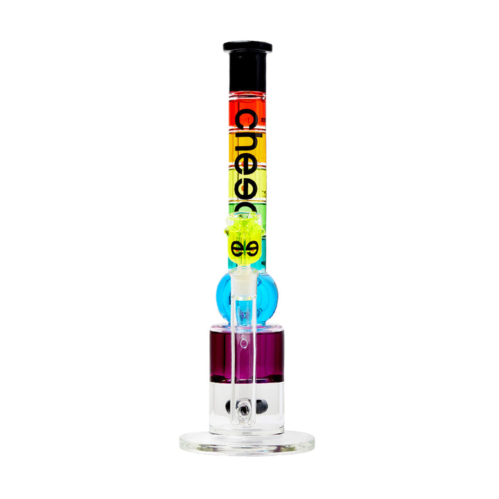 18" Rainbow Glycerin Straight Tube