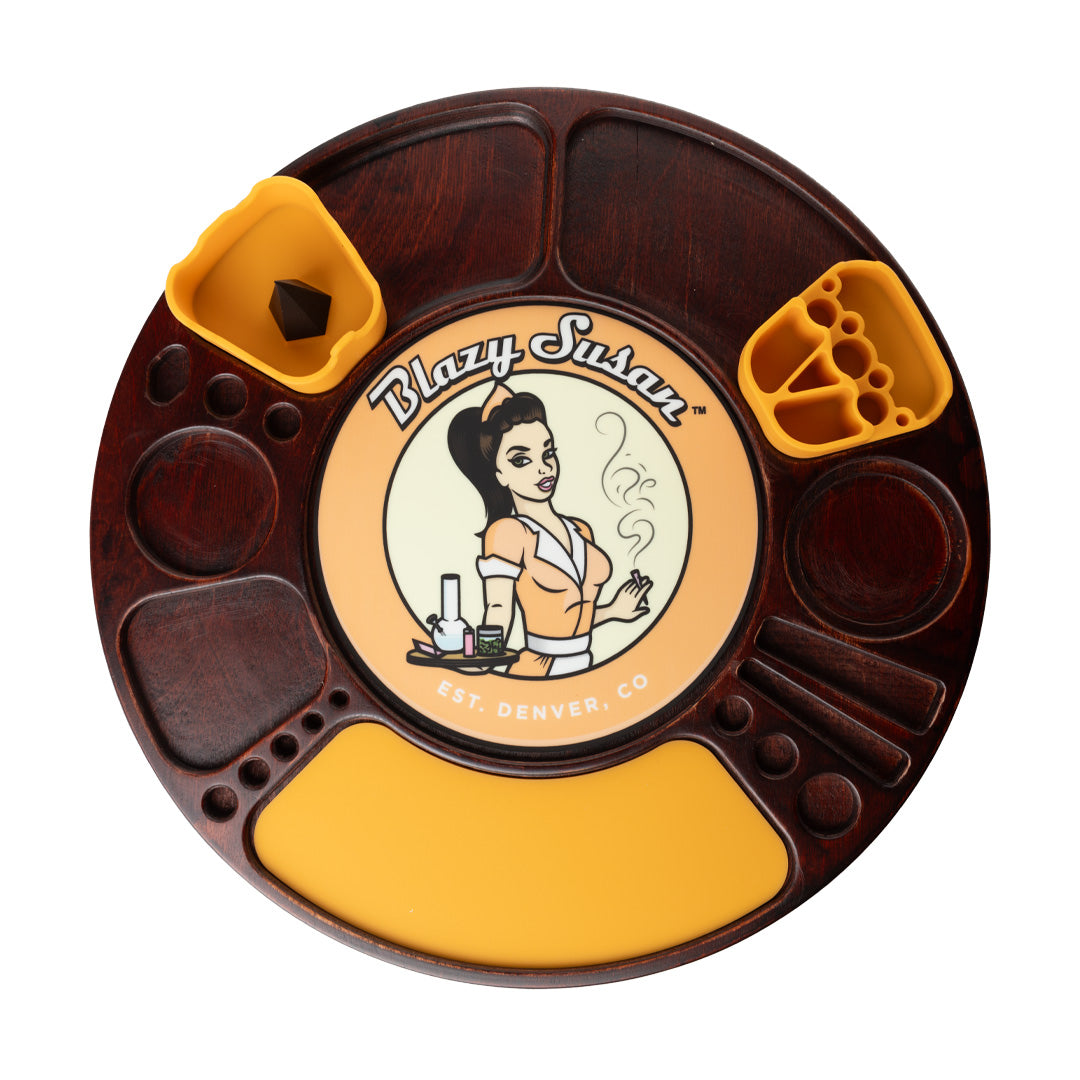 Blazy Susan Spinning Tray - Cherry