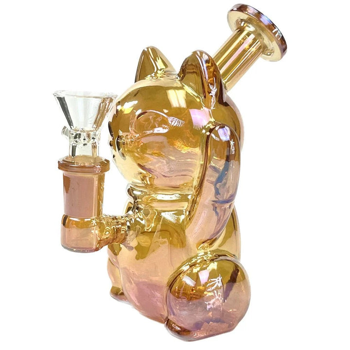 5" Iridescent Kitty Bubbler