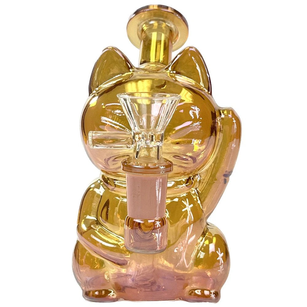 5" Iridescent Kitty Bubbler