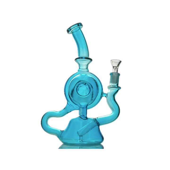 Neon Turbine Recycler Bong