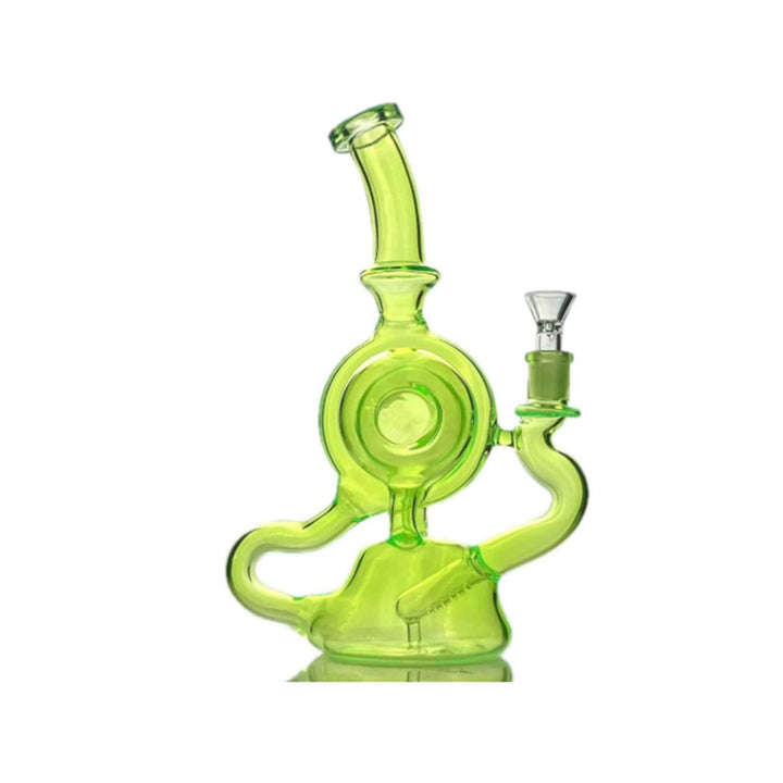Neon Turbine Recycler Bong