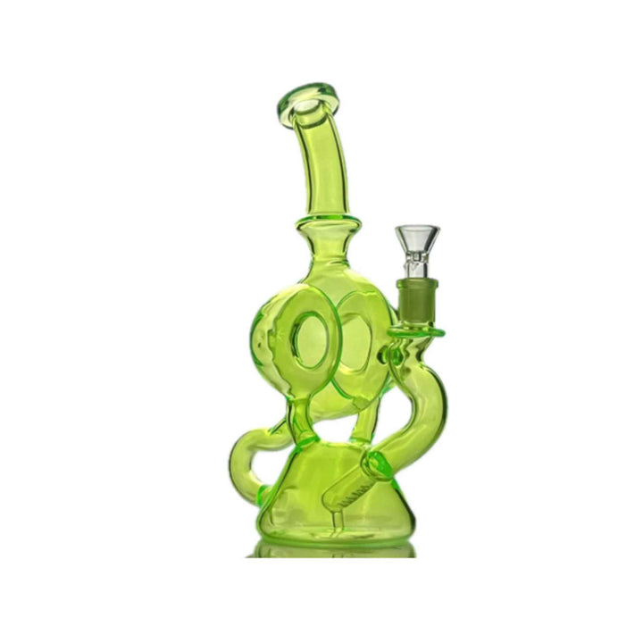 Neon Turbine Recycler Bong