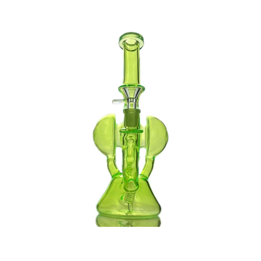Neon Turbine Recycler Bong