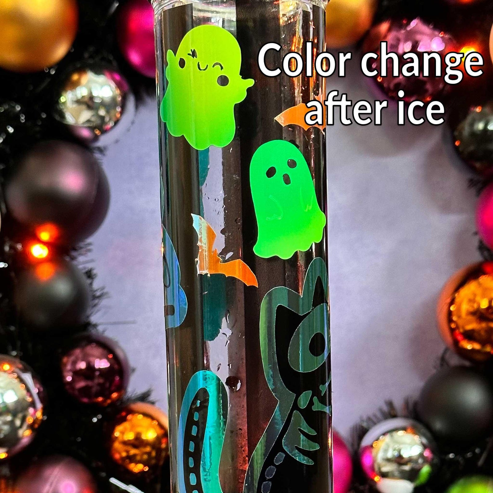 14” HALLOWEEN COLOR CHANGING BOO BONG - Cloud Cat