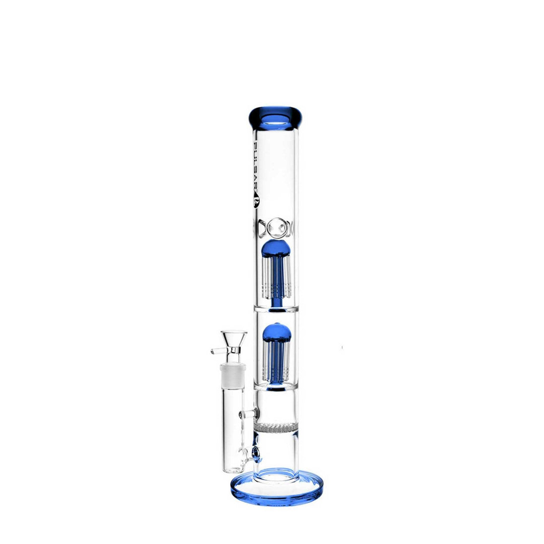 16.5” PULSAR DUAL TREE/JELLYFISH PERC WATER PIPE - Cloud Cat