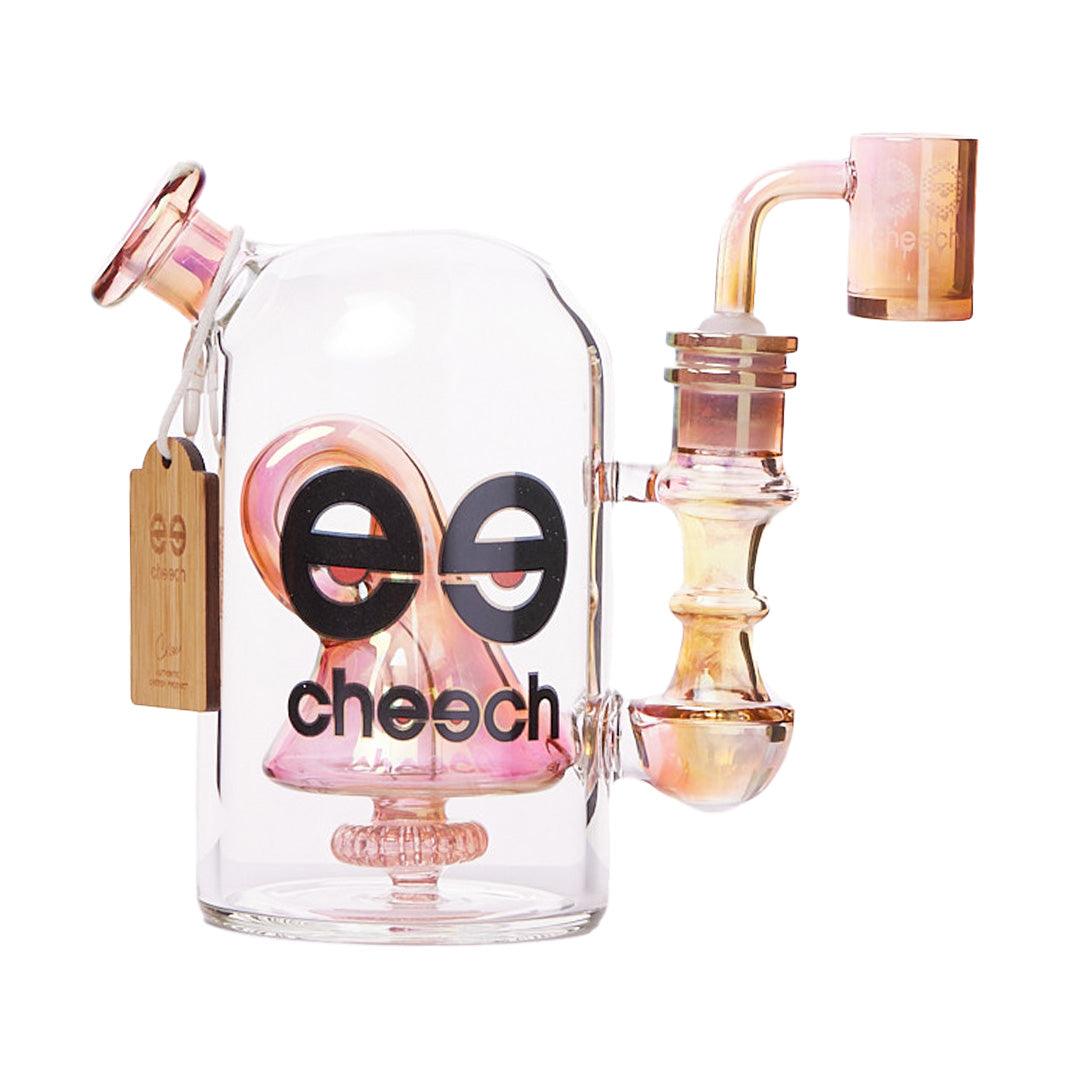 Gorgeous Pink & Gold Fumed Cheech Dab Rig