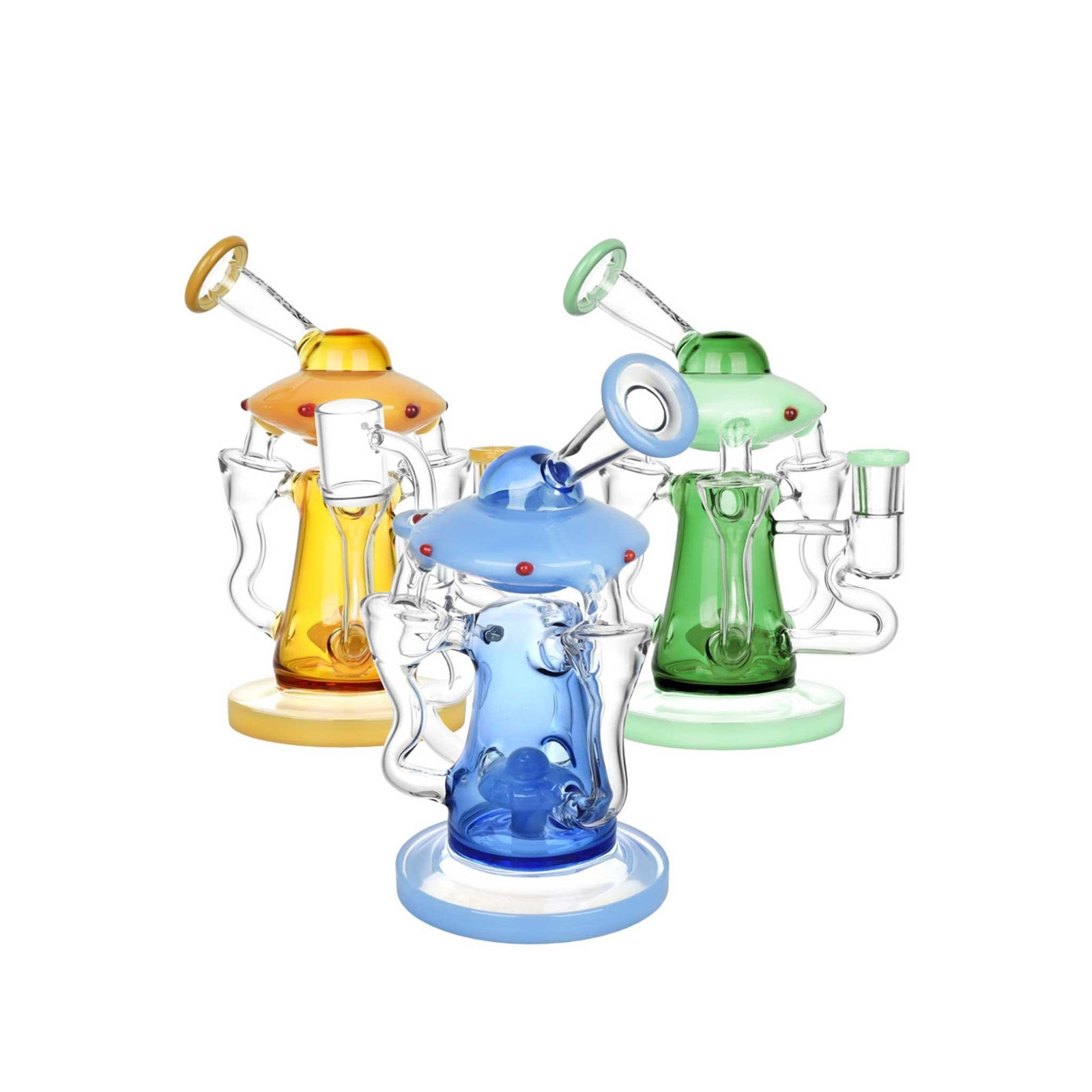 7.5" PULSAR FRIENDLY VISITORS RECYCLER DAB RIG - Cloud Cat