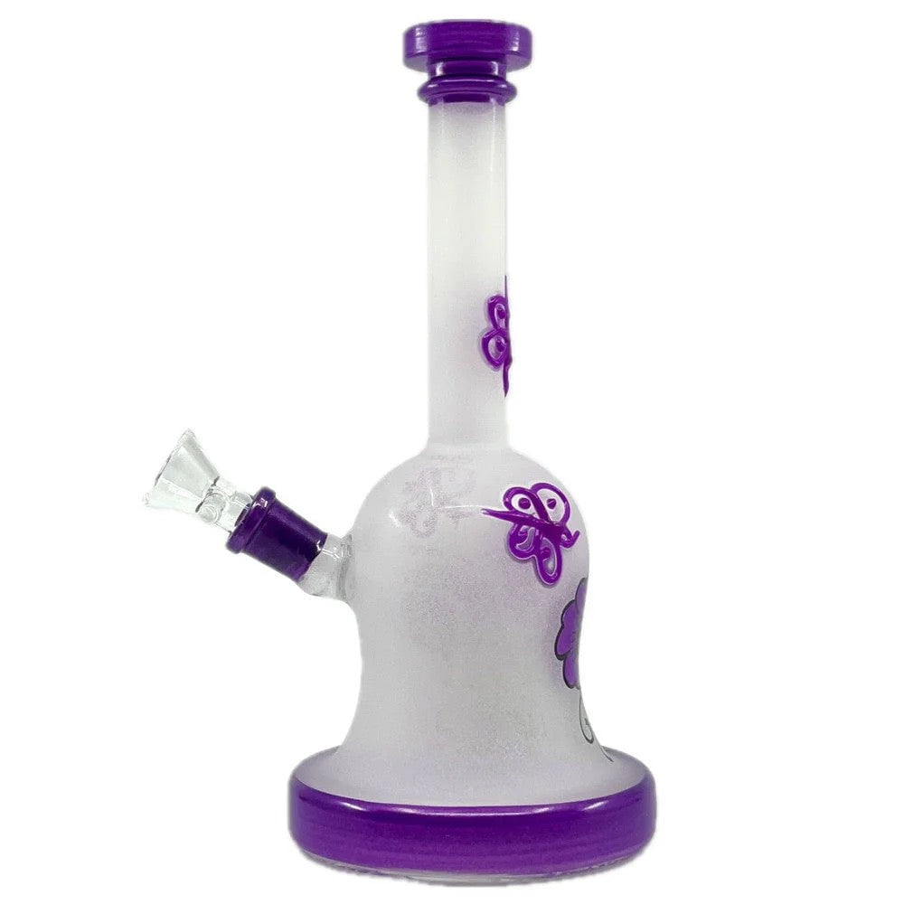 8" FROSTED BLOSSOM WATER PIPE