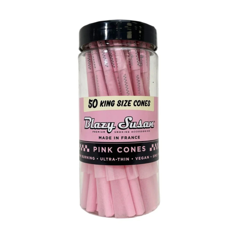 BLAZY SUSAN JAR - PINK KING CONES