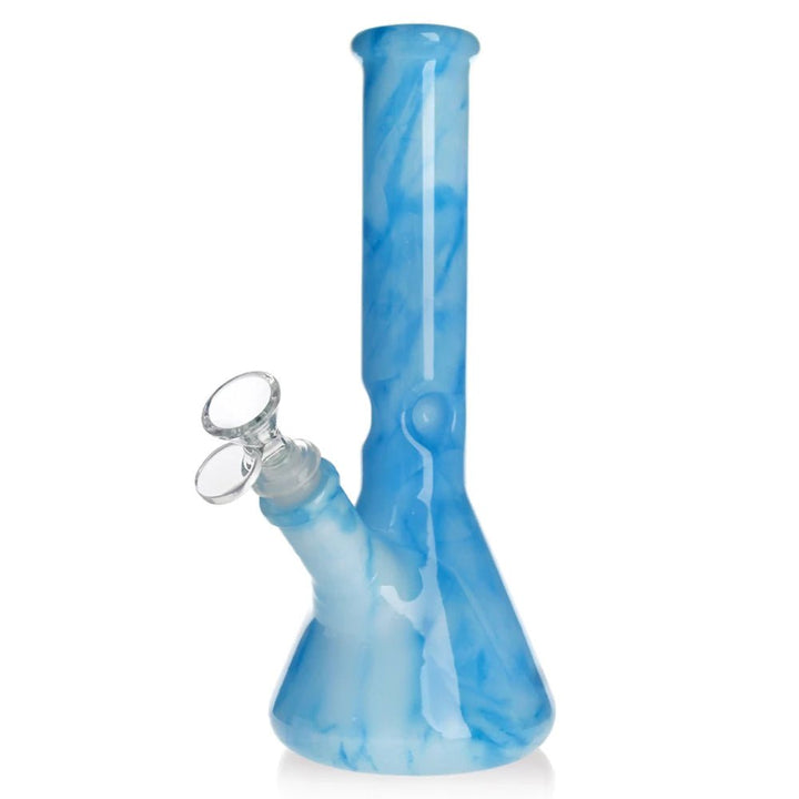 10" MARBLE DESIGN BEAKER BONG