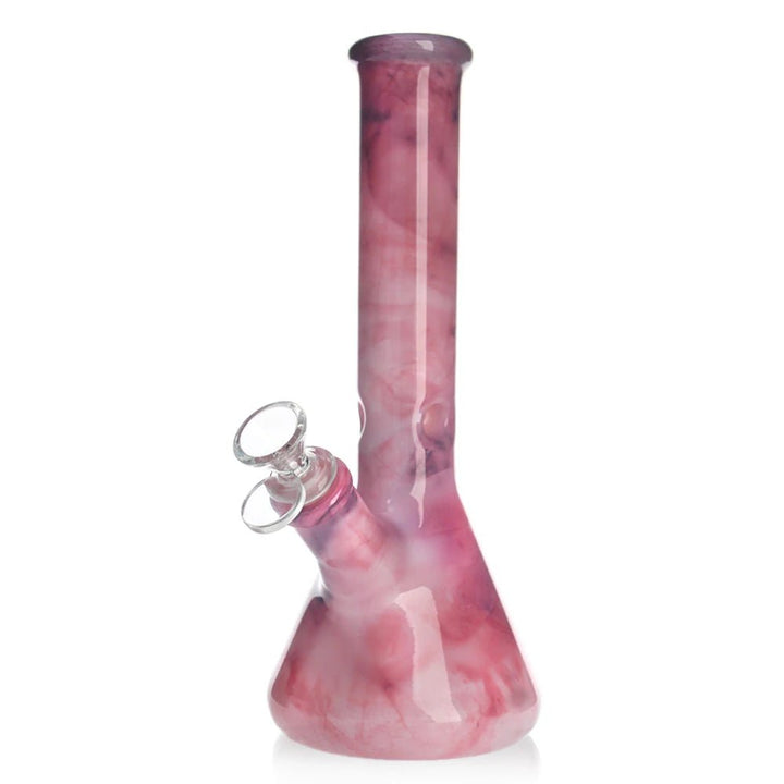 10" MARBLE DESIGN BEAKER BONG