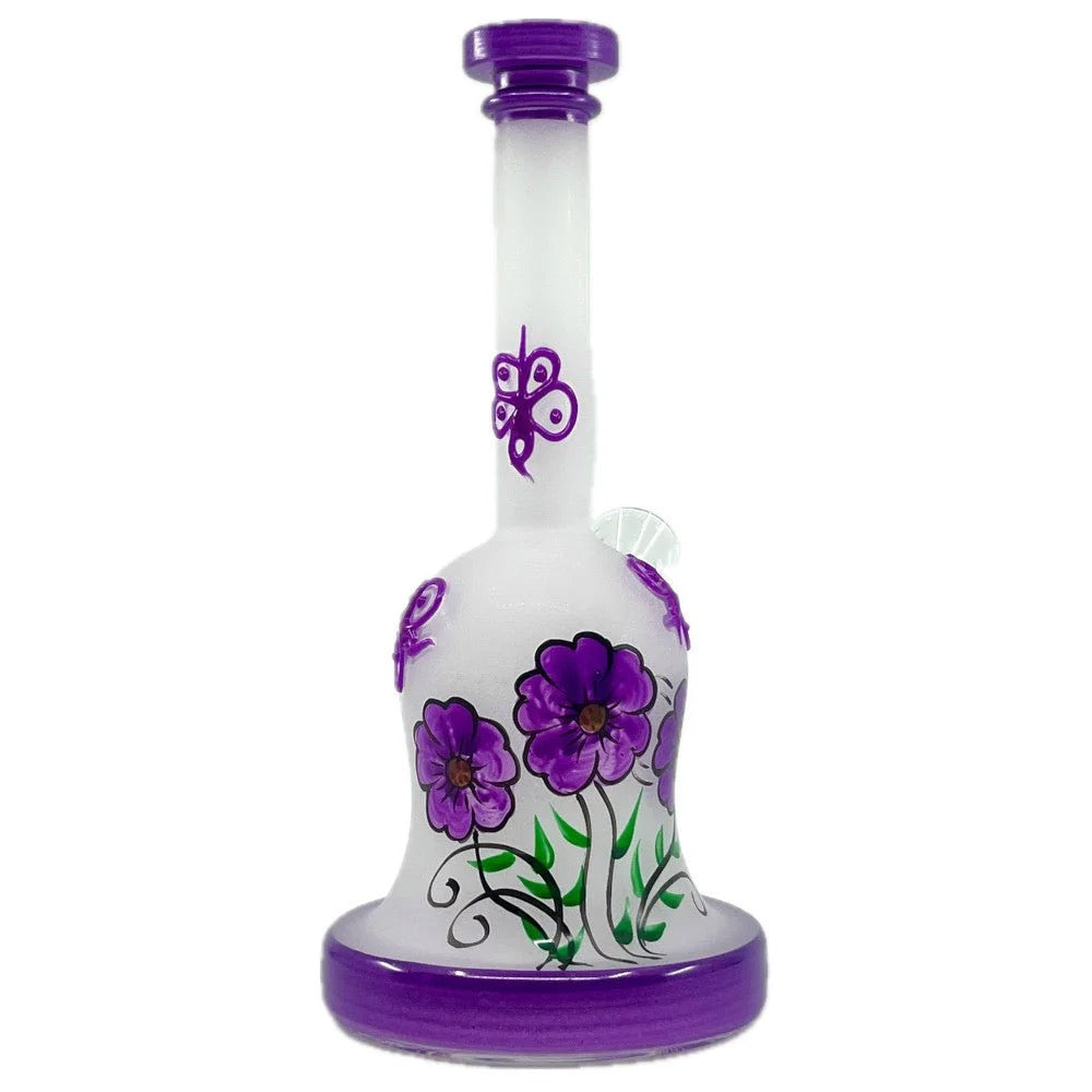 8" FROSTED BLOSSOM WATER PIPE