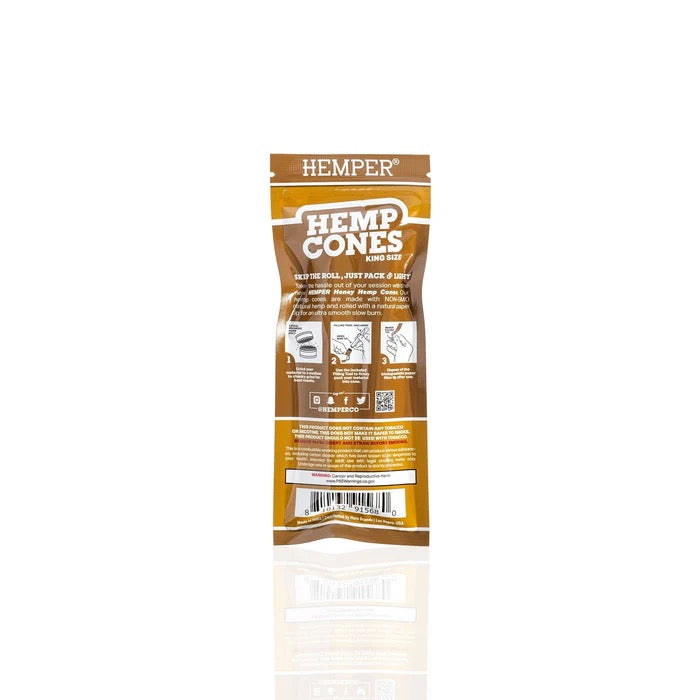Pre-rolled Hemp Cones - Honey 2pk