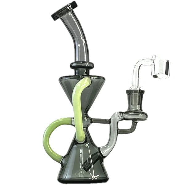 8" TWO-TONE HOURGLASS RECYCLER RIG