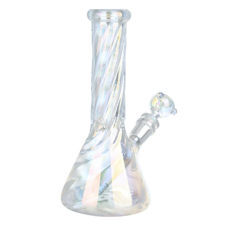 8.5" IRIDESCENT TWIST BEAKER