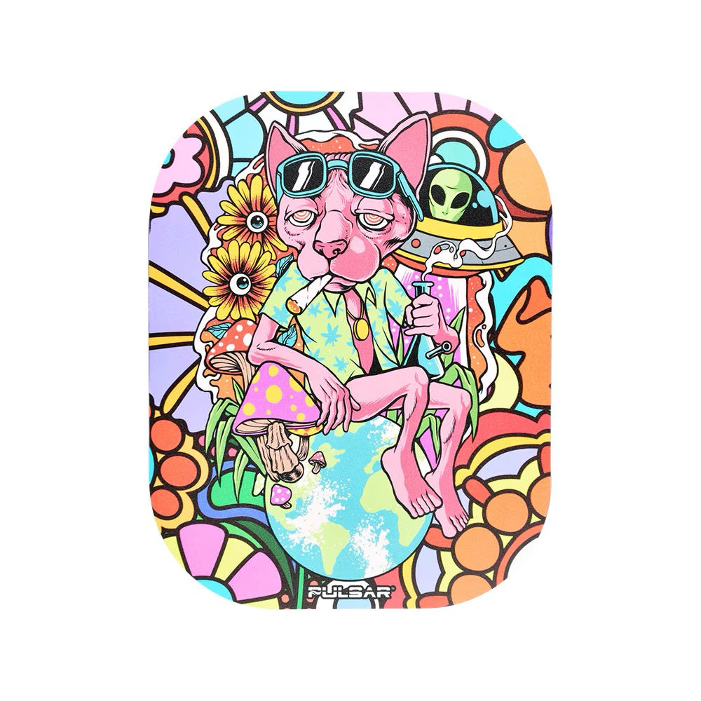 Mini Chill Cat Rolling Tray w/Lid