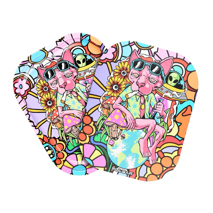 Mini Chill Cat Rolling Tray w/Lid