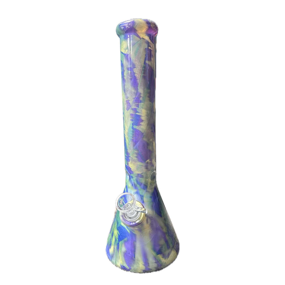 14" MARBLE DESIGN BEAKER BONG