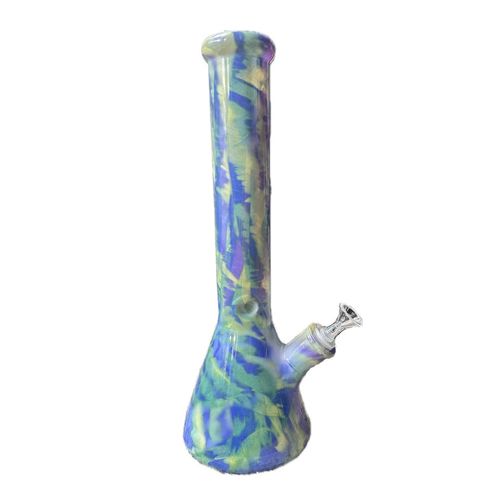 14" MARBLE DESIGN BEAKER BONG