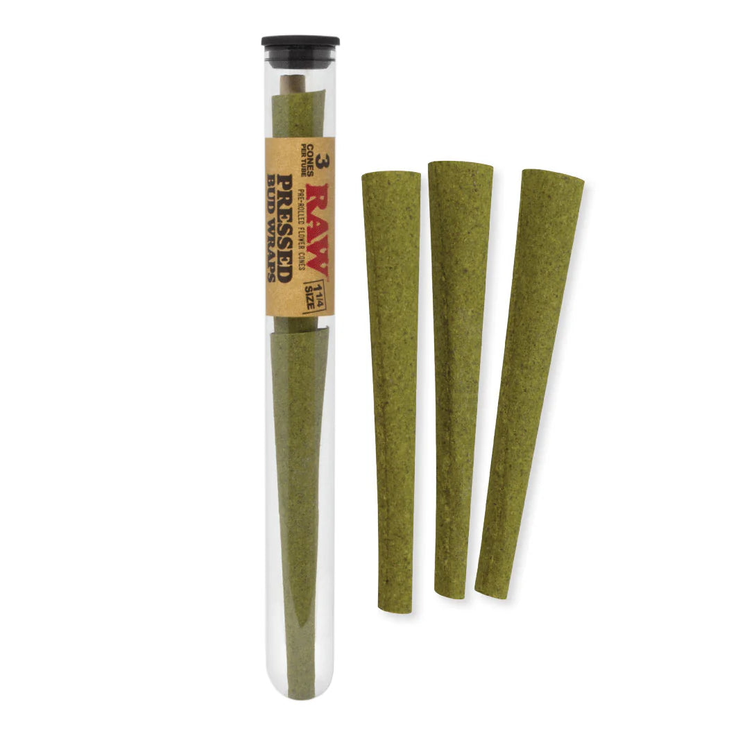 RAW PRESSED BUD WRAP CONE - 1 1/4