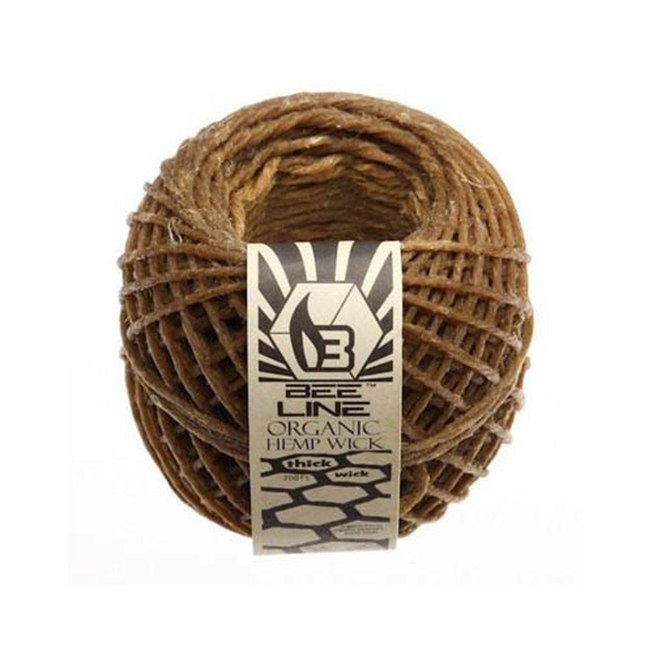 BEE LINE ORGANIC HEMP WICK - THICK - Cloud Cat