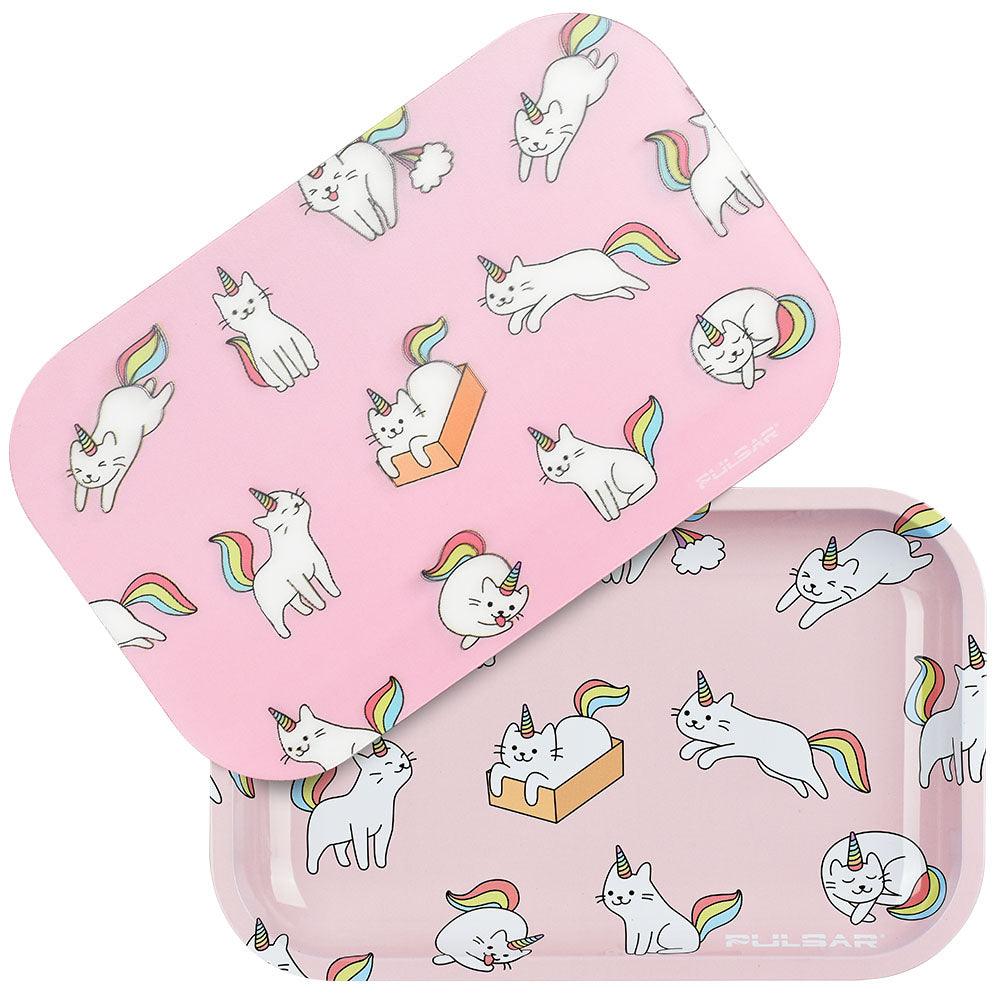 PULSAR CATICORN ROLLING TRAY W/LID - Cloud Cat