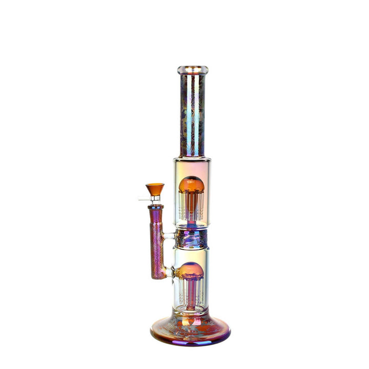 PULSAR ELECTRO-ETCHED DUAL JELLYFISH BONG - Cloud Cat